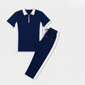 2 Pcs Men's Dri Fit Texture Track Suit