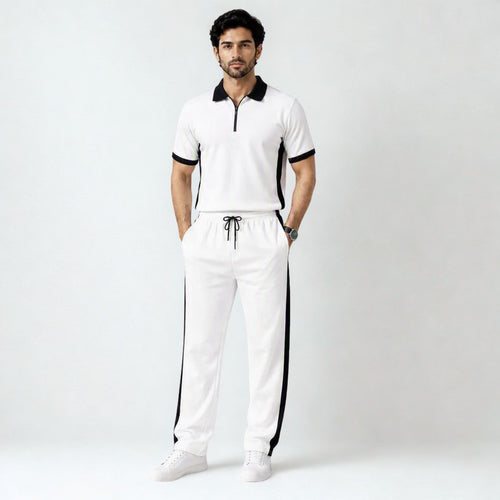2 Pcs Men's Dri Fit Texture Track Suit