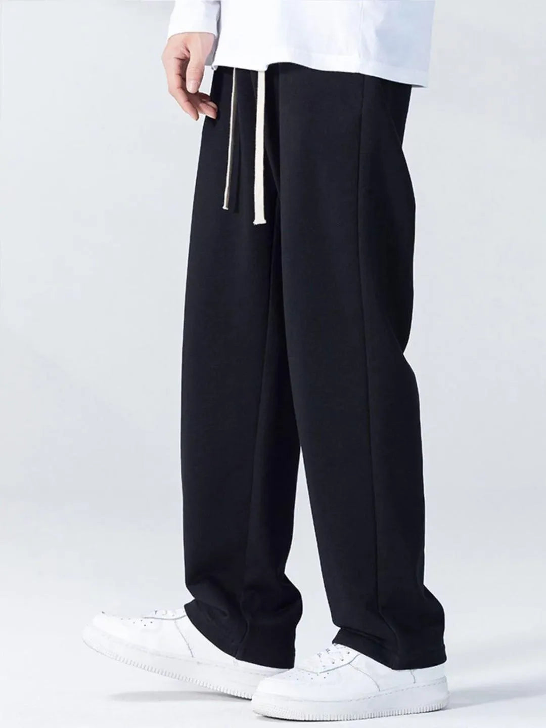 Men's Micro Plain Trouser Black