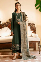 3 Pcs Women's Unstitched Embroidered Suit