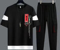Men's Black Graphic Track Suit Micro Interlock Pakistan