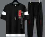 Men's Black Graphic Track Suit Micro Interlock Pakistan