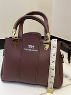 Green Rexine 3-Piece Handbag Set for Women