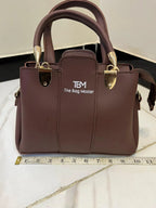 Green Rexine 3-Piece Handbag Set for Women