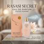 Rasasi Secret Eau de Parfum for Women – Long-Lasting Floral Fragrance, 75ml