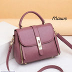 Women's Leather Plain Shoulder Bag