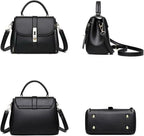 Women's Leather Plain Shoulder Bag