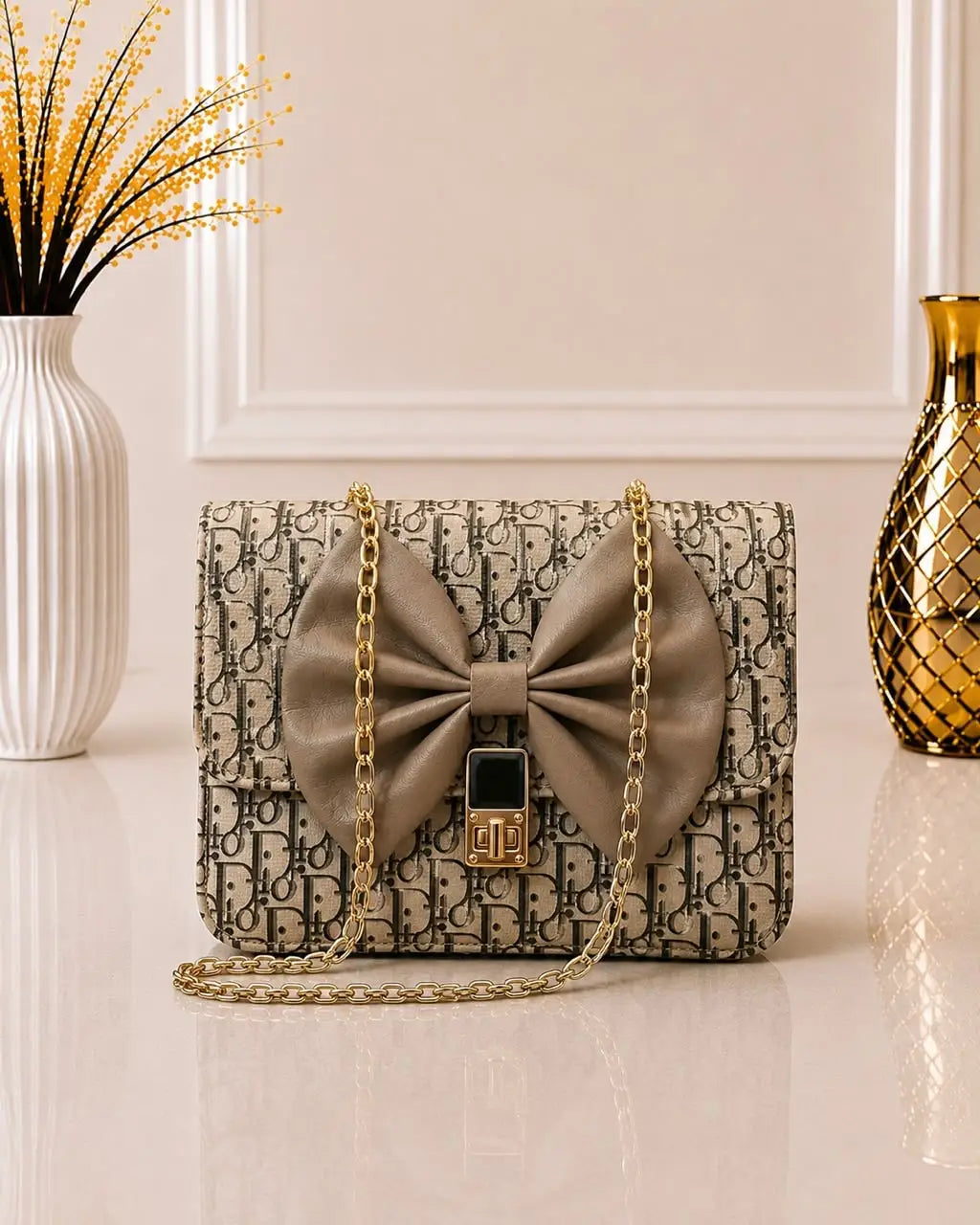 Women's Leather Plain Shoulder Bag