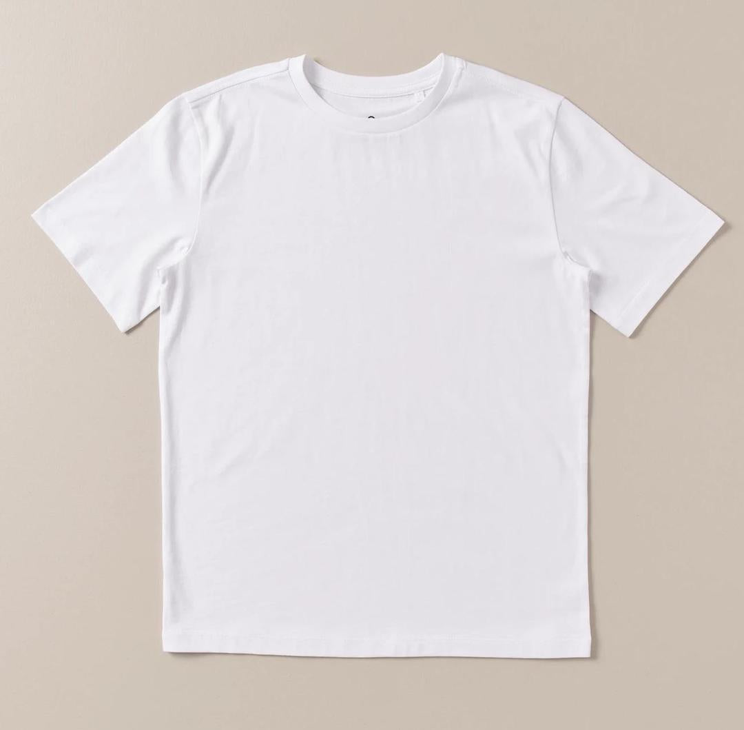 Men's Plain Cotton Jersey T-Shirt White Medium to XL