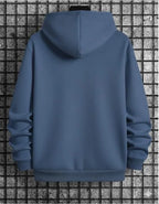 Men Printed Hoodie Blue Nope Not Today Fleece