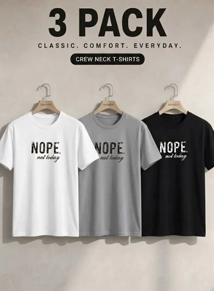 3 Pcs Men's Dri Fit Printed Shirt