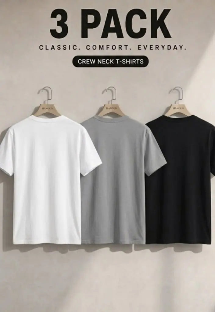 3 Pcs Men's Dri Fit Printed Shirt