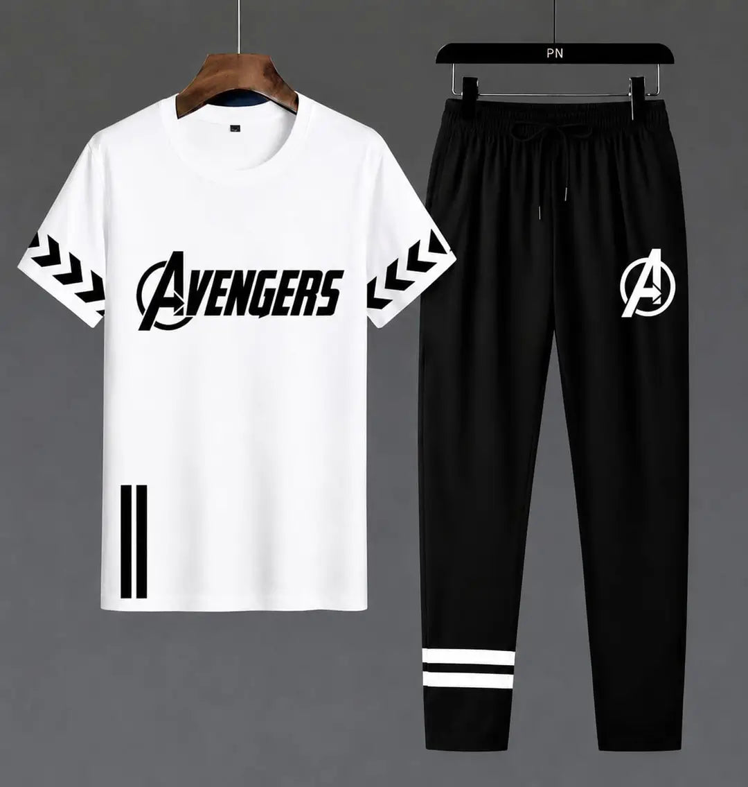2 Pcs Men's Dri Fit Printed Track Suit
