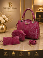 Girl's Leather Textured Hand Bag