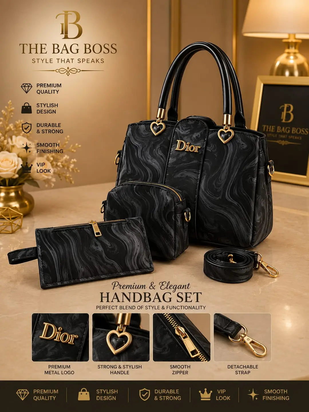Girl's Leather Textured Hand Bag