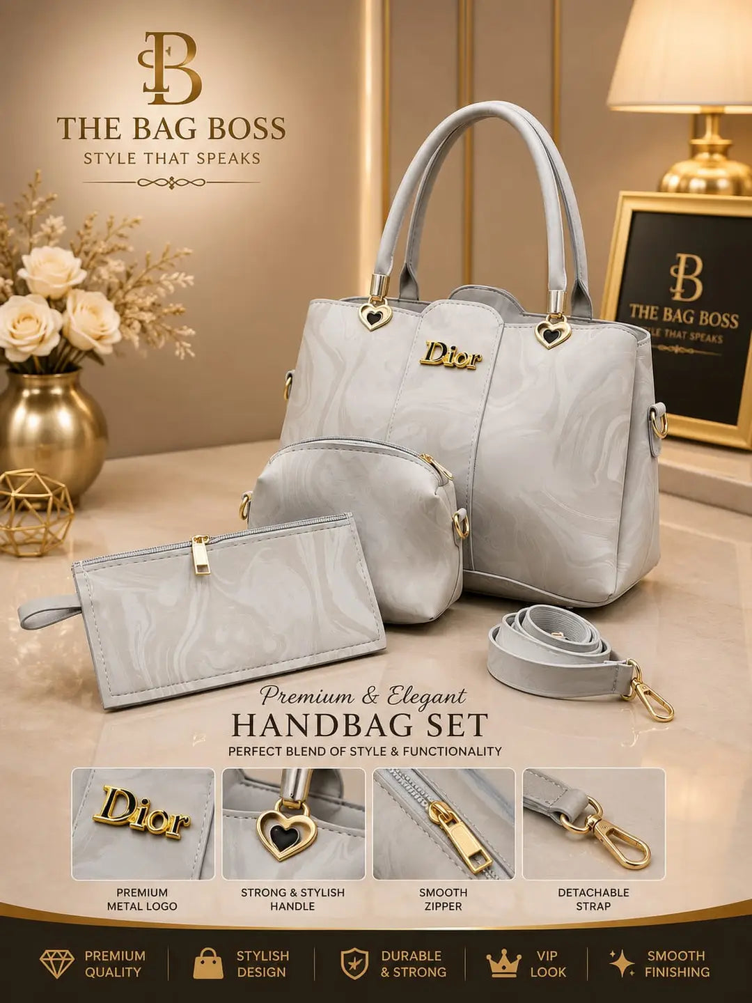 Girl's Leather Textured Hand Bag