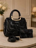 Girl's Leather Textured Hand Bag