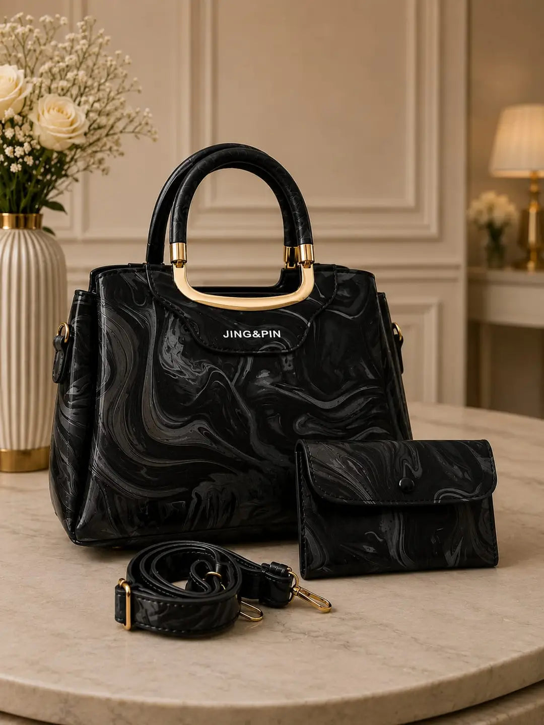 Girl's Leather Textured Hand Bag
