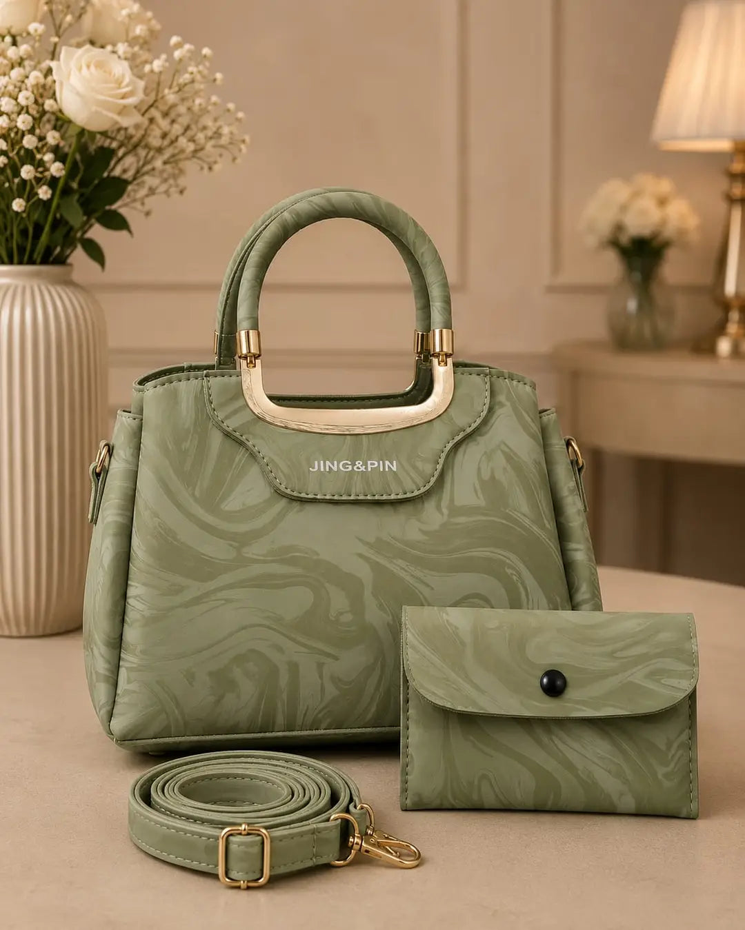 Girl's Leather Textured Hand Bag