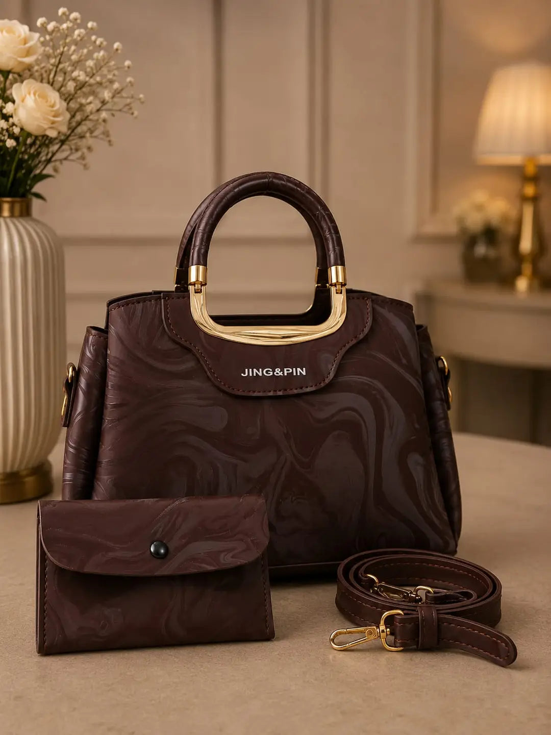 Girl's Leather Textured Hand Bag