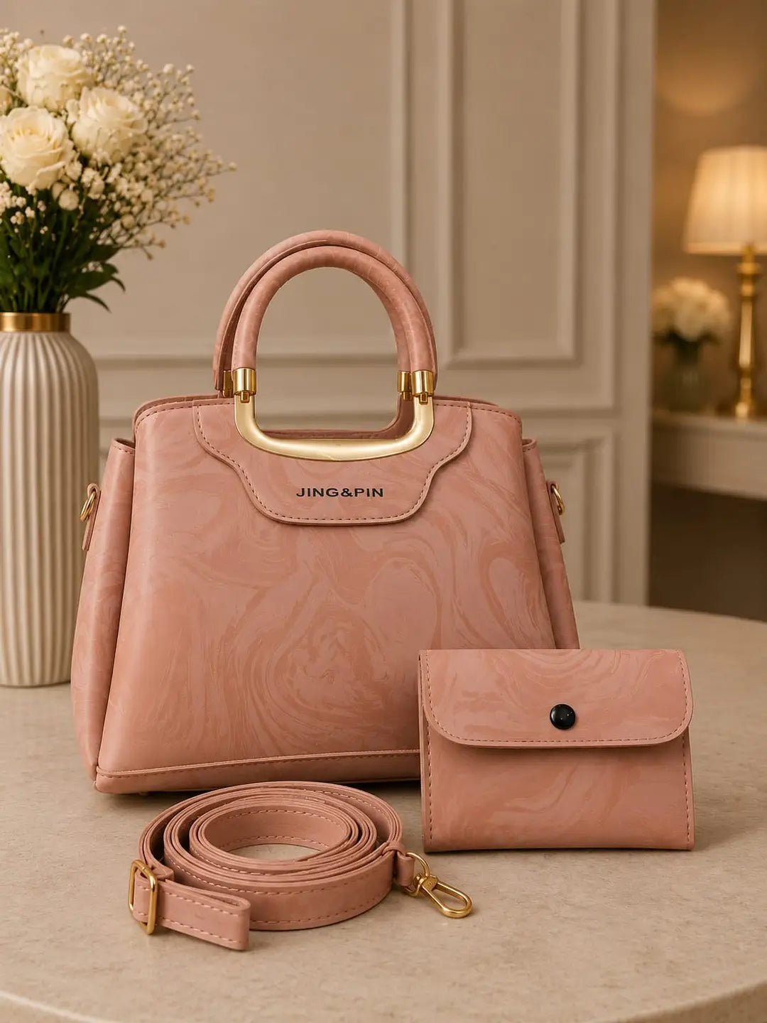 Girl's Leather Textured Hand Bag
