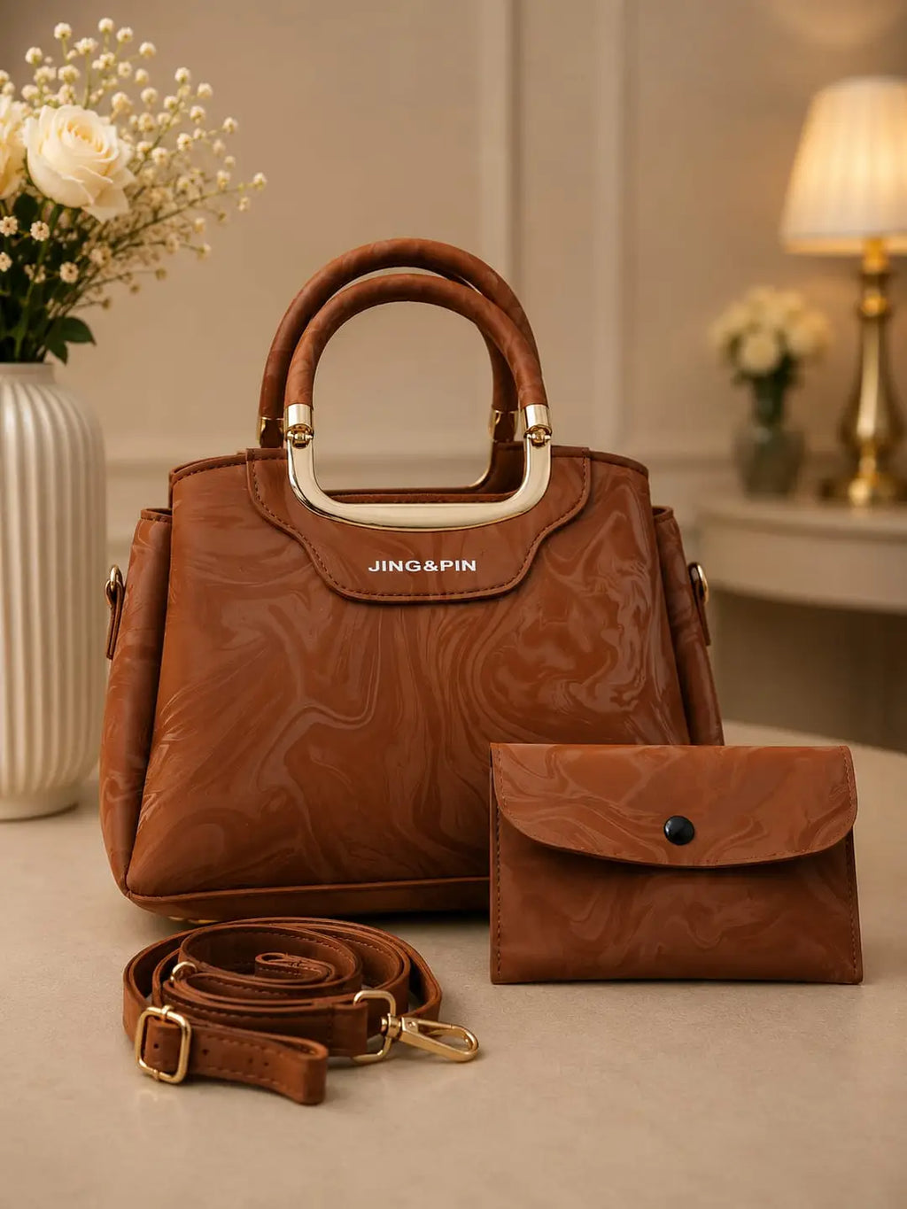 Girl's Leather Textured Hand Bag