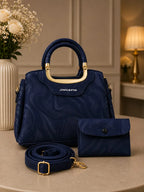 Girl's Leather Textured Hand Bag
