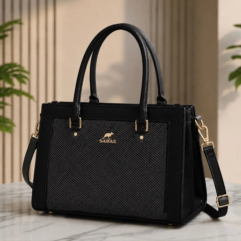 Premium Women's Structured Handbag|Rexine Top HandleShoulde