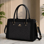 Premium Women's Structured Handbag|Rexine Top HandleShoulde
