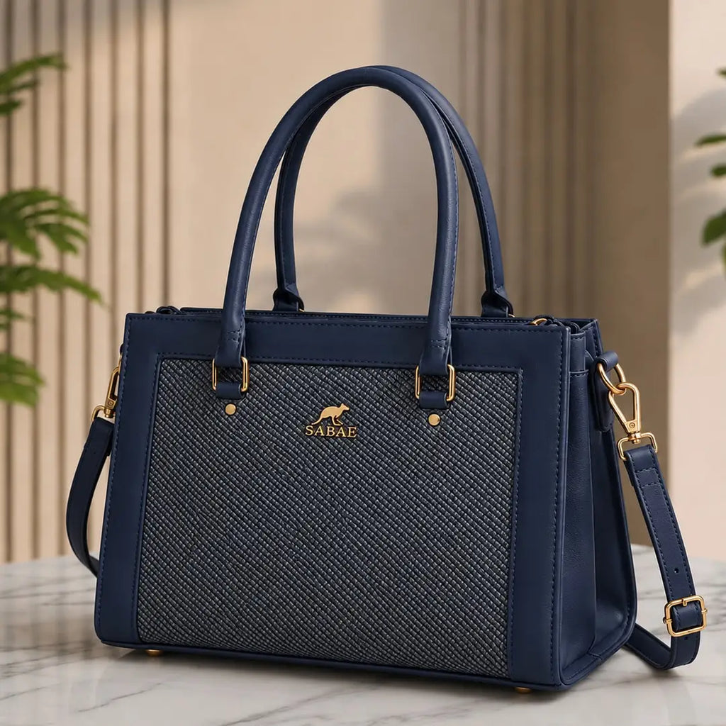 Premium Women's Structured Handbag|Rexine Top HandleShoulde