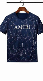 Men Navy Marble Print Track Suit AMIRT
