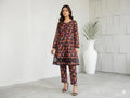 Multicolor Lawn Printed 2Pcs Frock Trouser Set