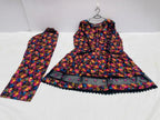 Multicolor Lawn Printed 2Pcs Frock Trouser Set