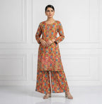 Multicolor Lawn Printed Kurta Set for Women
