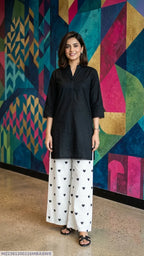 2Pcs Women's Stitched Cotton Lawn Block Printed Shirt And Flapper Viral Heart Printed