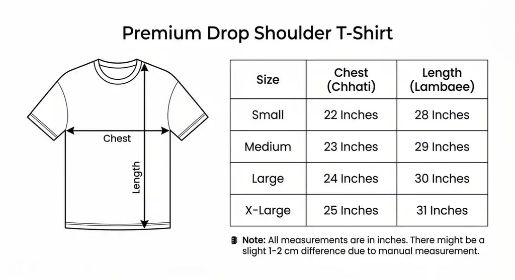 Premium DARK Graphic Drop Shoulder T-Shirt - Maroon Oversized PC Fabric Tee