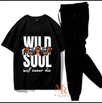 2 Pcs Men's Jersey Printed Track Suit