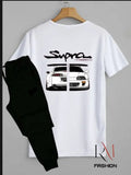 2 Pcs Men's Jersey Printed Track Suit