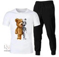 2 Pcs Men's Jersey Printed Track Suit