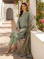 Green Printed Lawn 3-Piece Kurta Set