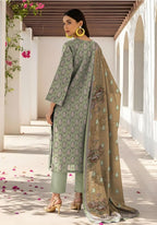 Green Printed Lawn 3-Piece Kurta Set