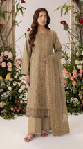 3 Pcs Women's Unstitched Plain Suit