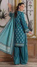 3 Pcs Women's Unstitched Printed Suit
