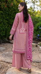 3 Pcs Women's Unstitched Printed Suit