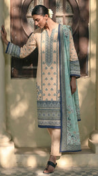 3 Pcs Women's Unstitched Printed Suit