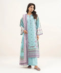 3 Pcs Women's Unstitched Printed Suit