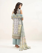 3 Pcs Women's Unstitched Printed Suit
