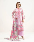 3 Pcs Women's Unstitched Printed Suit