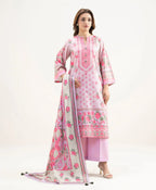 3 Pcs Women's Unstitched Printed Suit