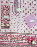 3 Pcs Women's Unstitched Printed Suit